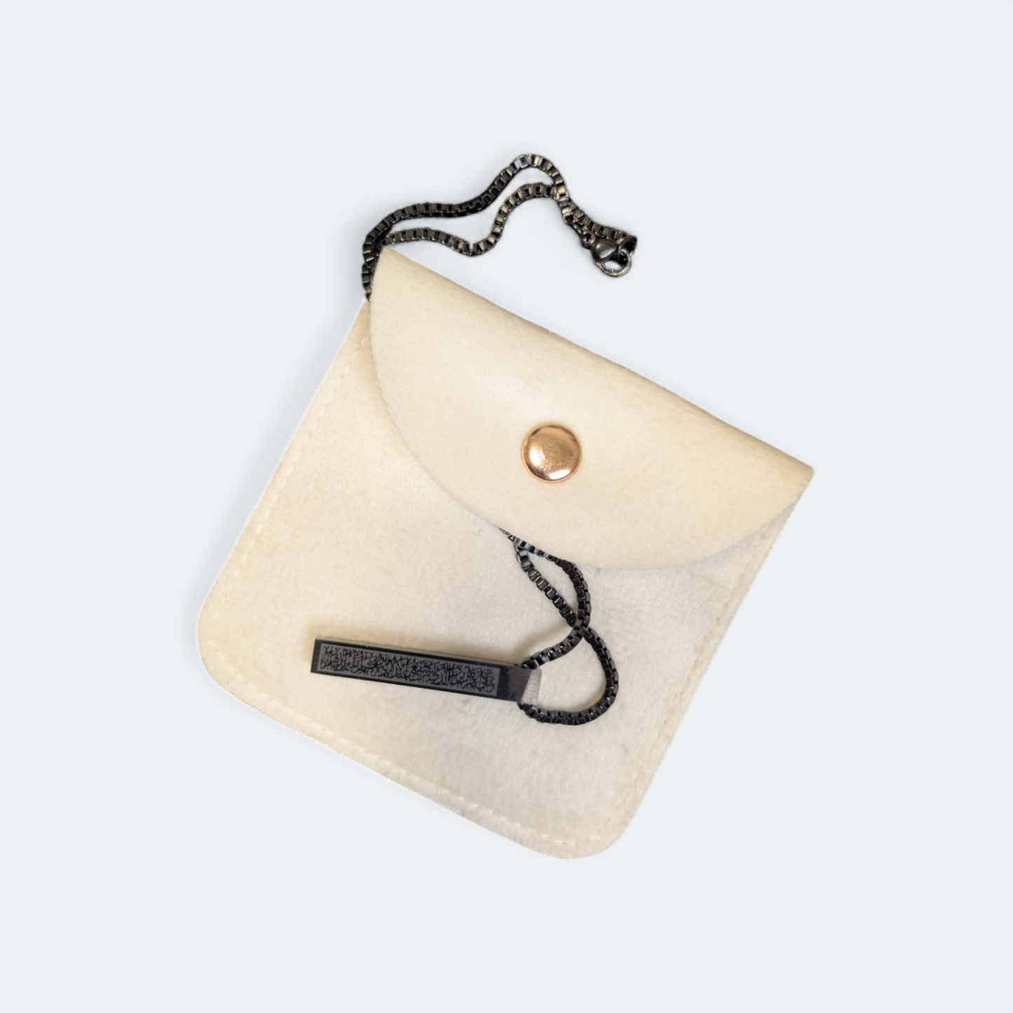 Ayatul Kursi Bar Necklace with pouch