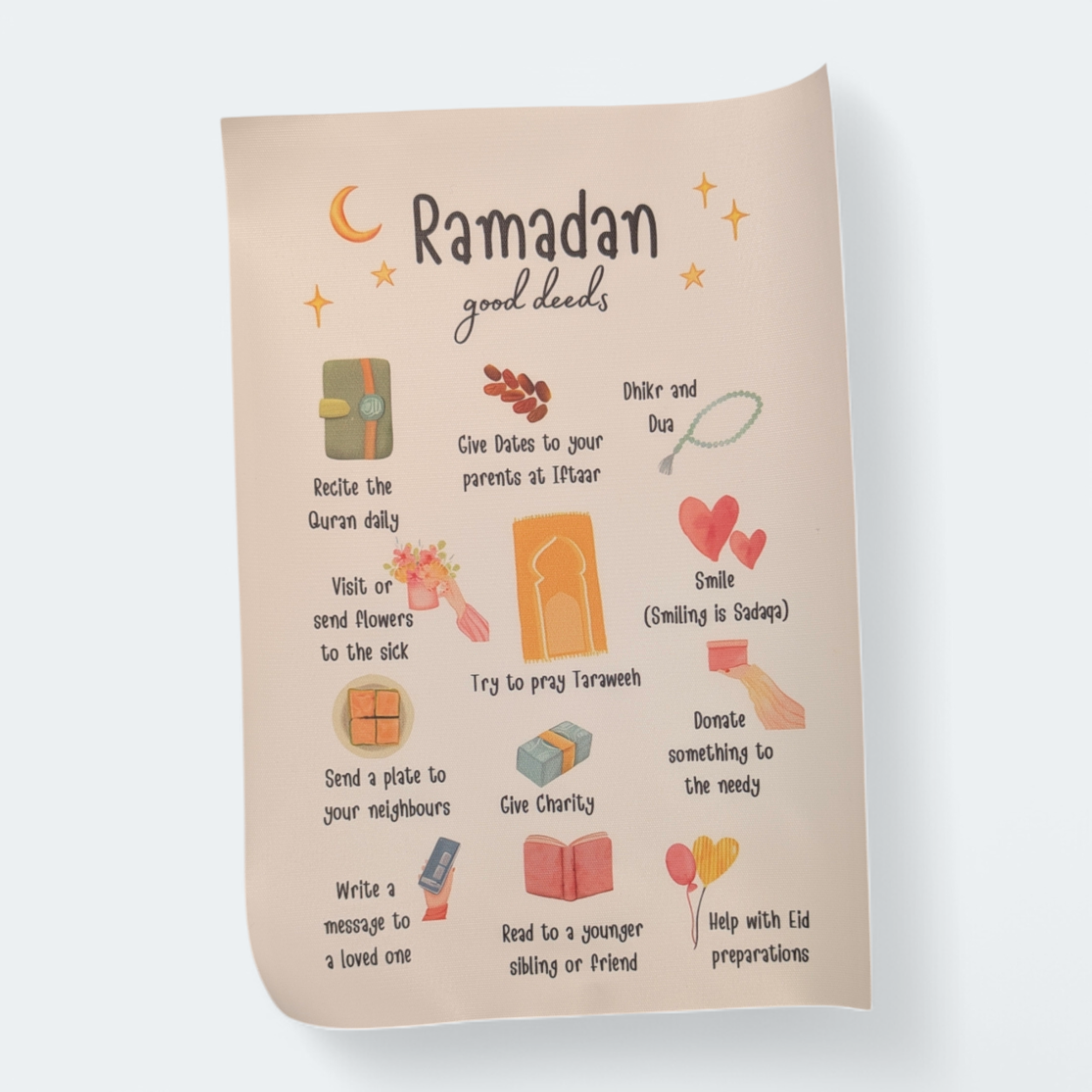 Ramadan Good Deeds Poster