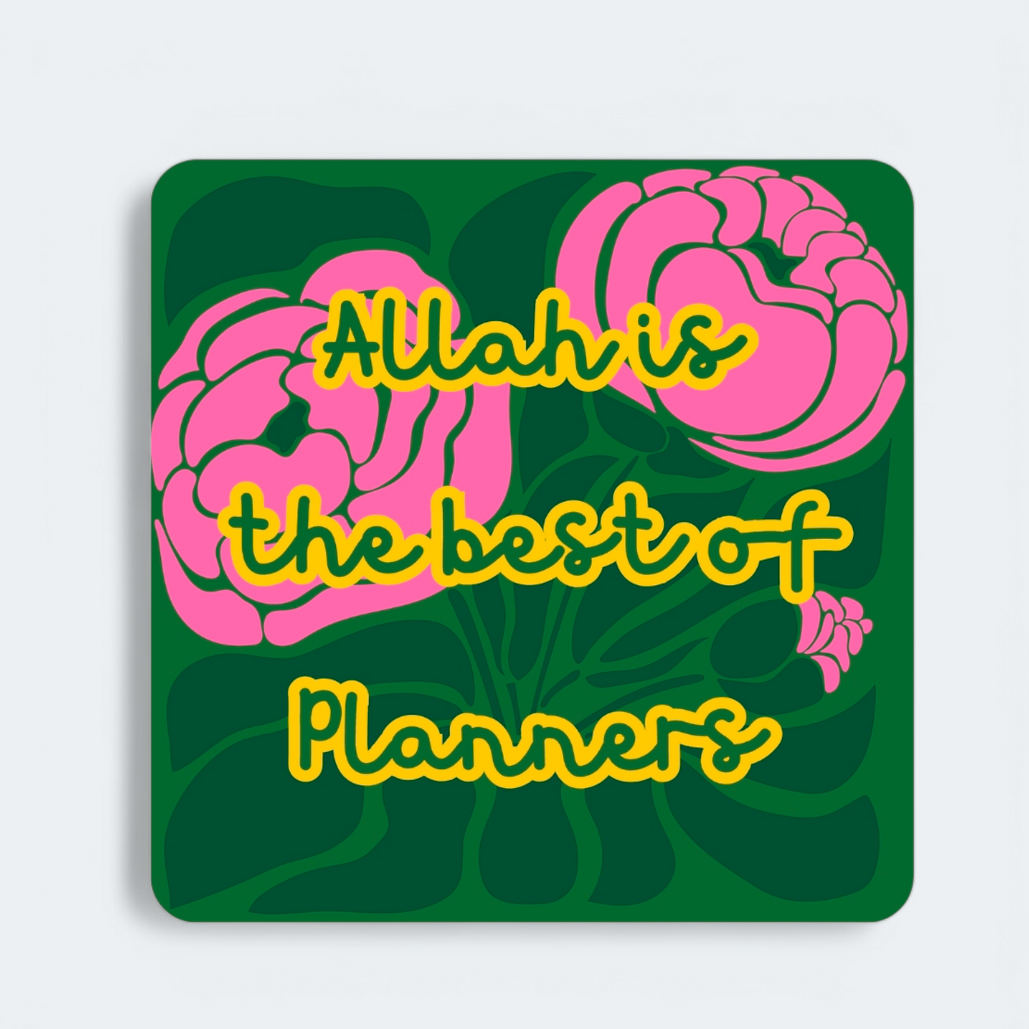 Islamic Quote Square Magnet