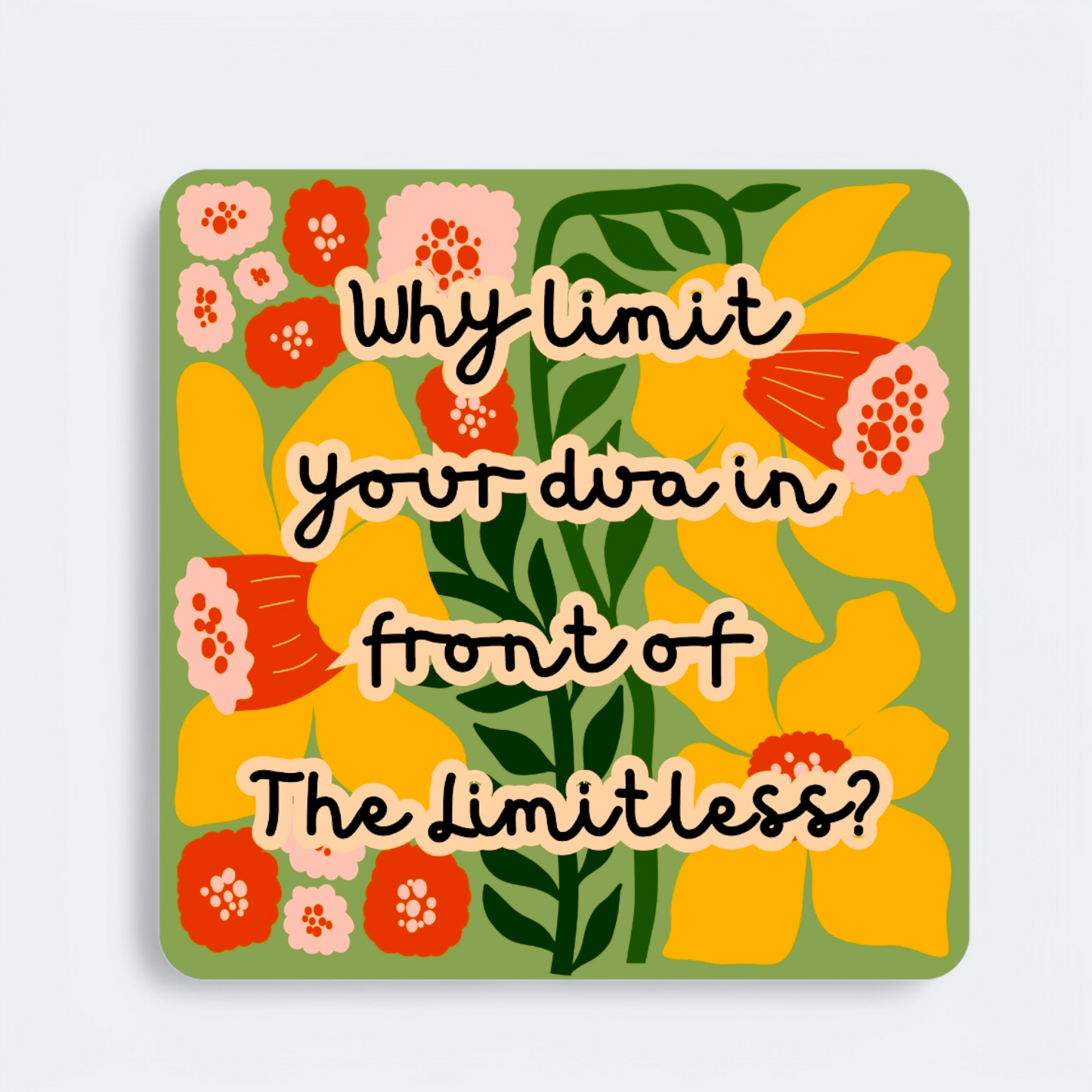 Islamic Quote Square Magnet
