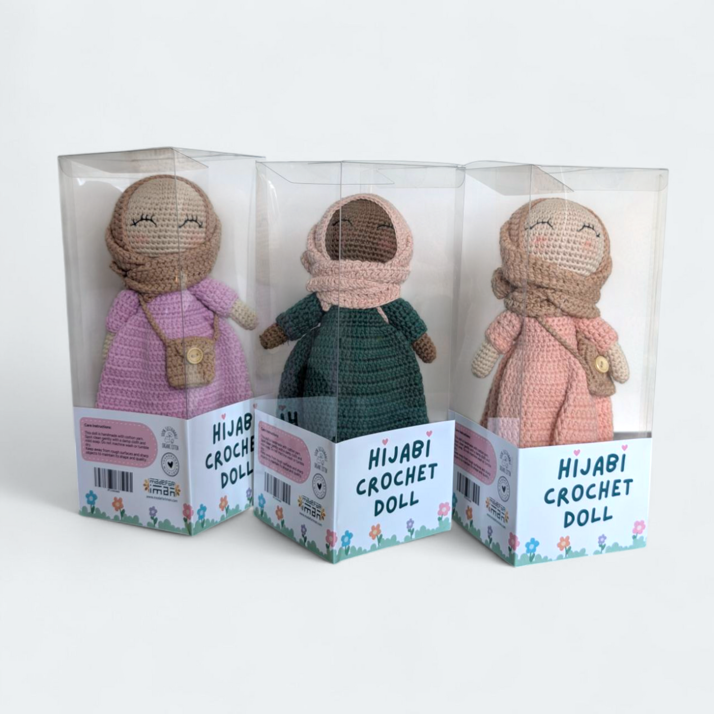 Hand-Crocheted Hijab Girl Dolls