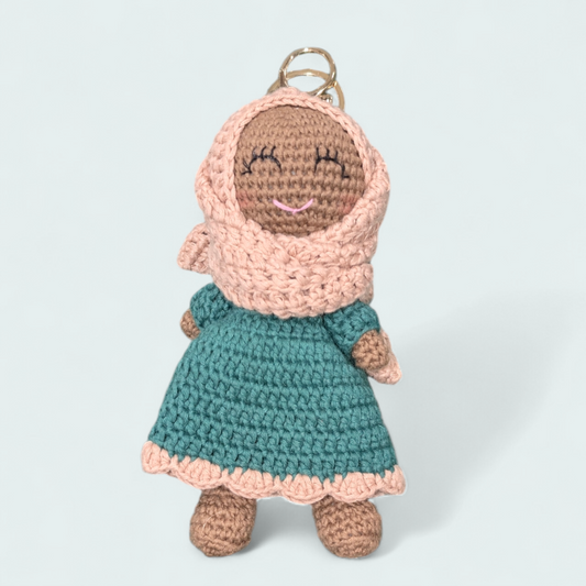 Crocheted Hijabi Mini Dolls with Keyring