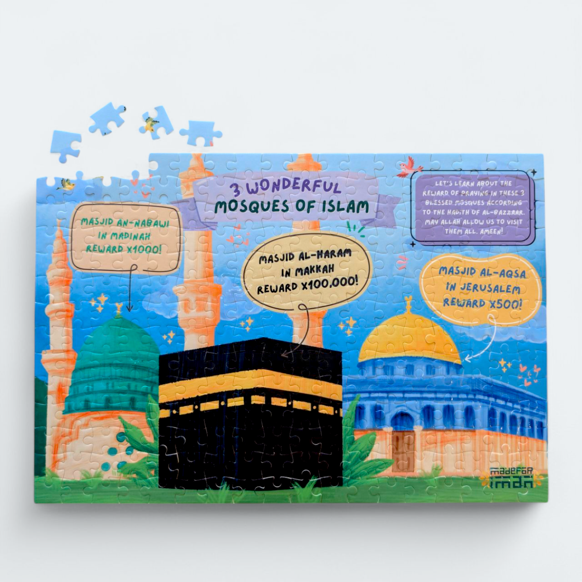 3 Wonderful Mosques of Islam Puzzle (252 Pieces)