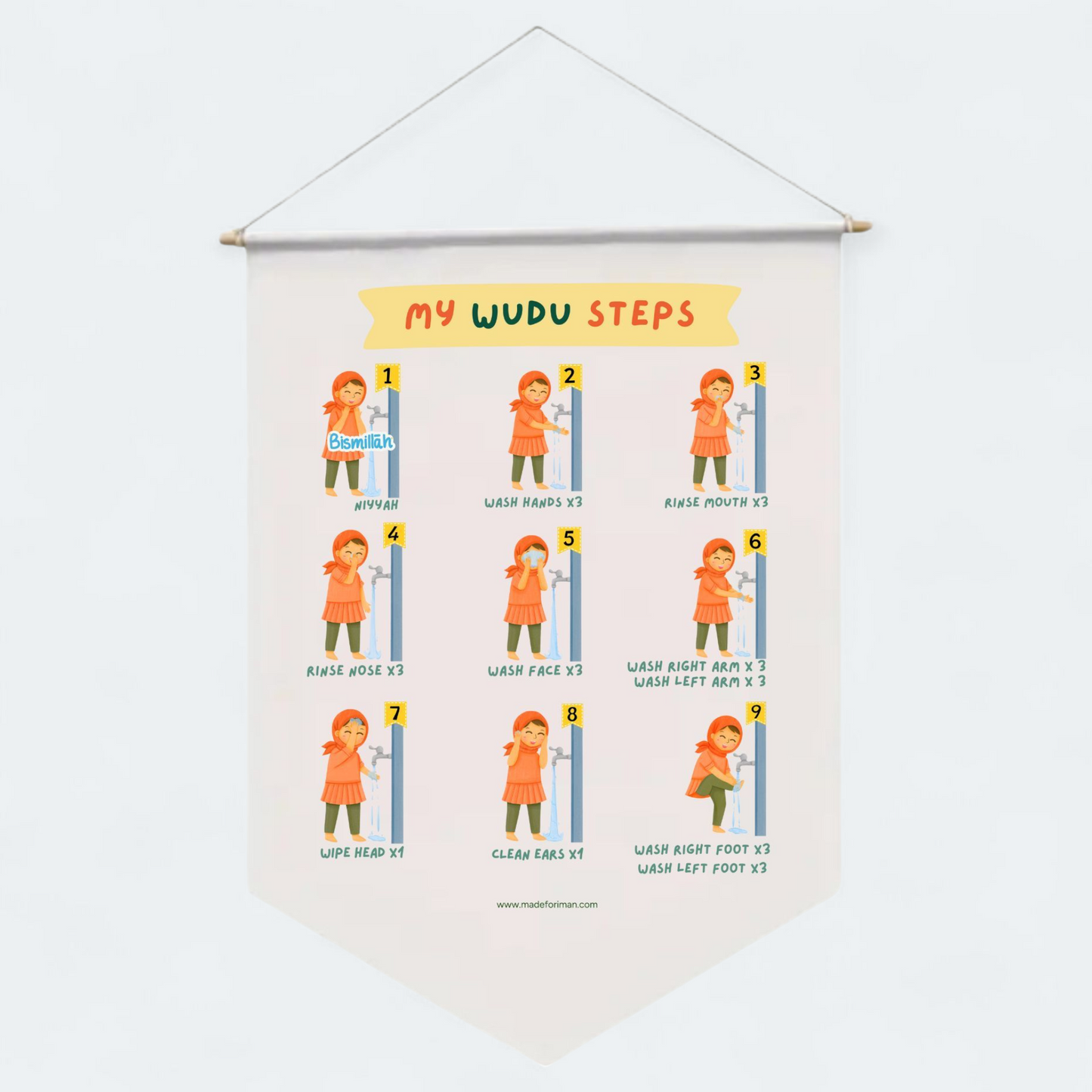 My Wudu Steps Banner