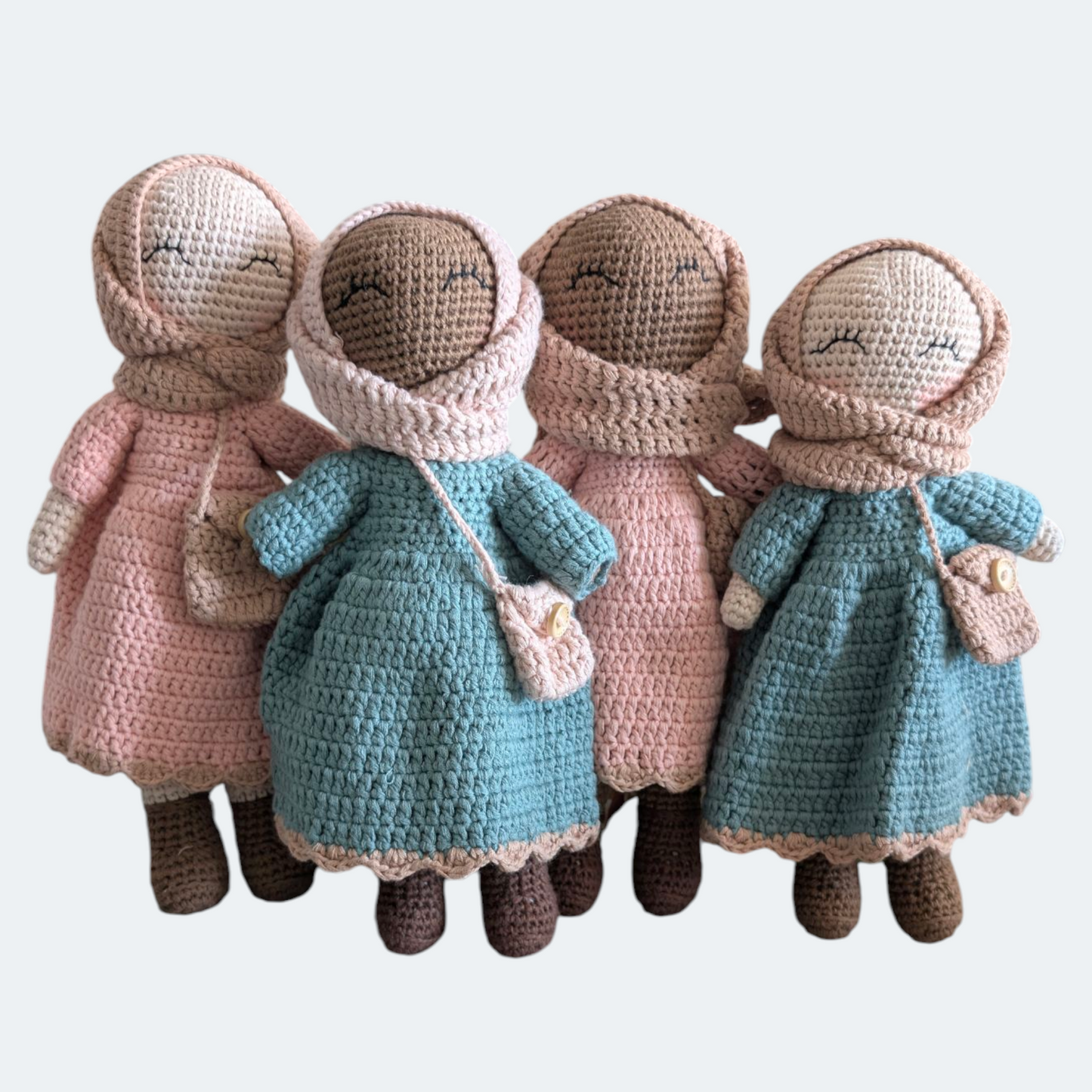 Crocheted Hijabi Girl Dolls