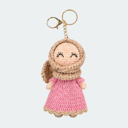 Crocheted Hijabi Mini Dolls with Keyring