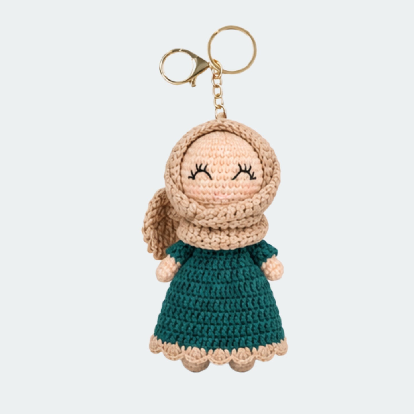 Crocheted Hijabi Mini Dolls with Keyring