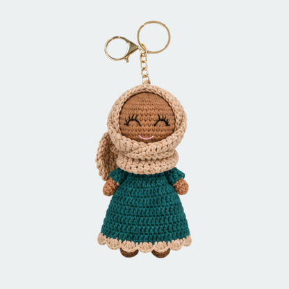 Crocheted Hijabi Mini Dolls with Keyring