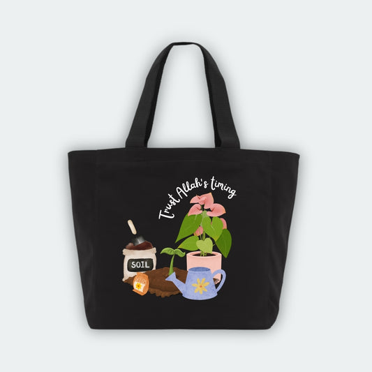 Trust Allah's timing - Tote Bag
