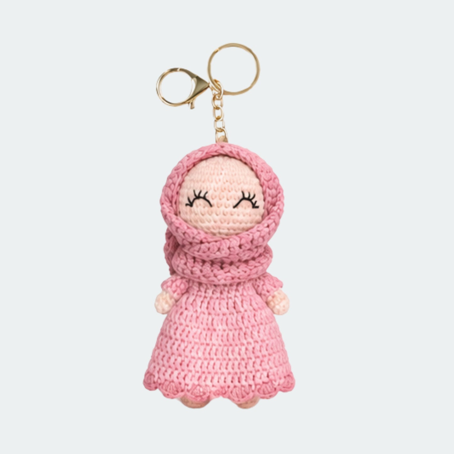 Crocheted Hijabi Mini Dolls with Keyring