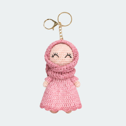 Crocheted Hijabi Mini Dolls with Keyring