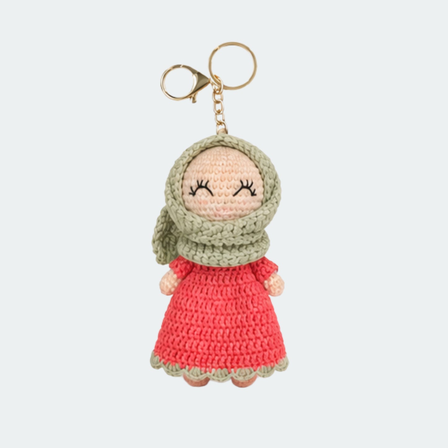 Crocheted Hijabi Mini Dolls with Keyring