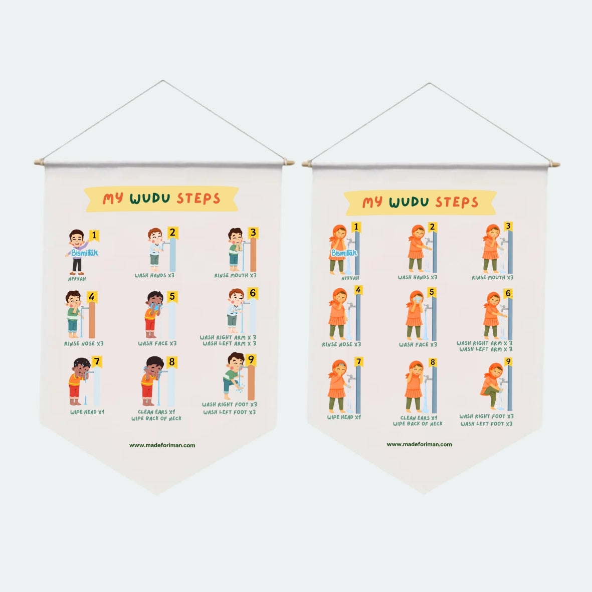 My Wudu Steps Banner