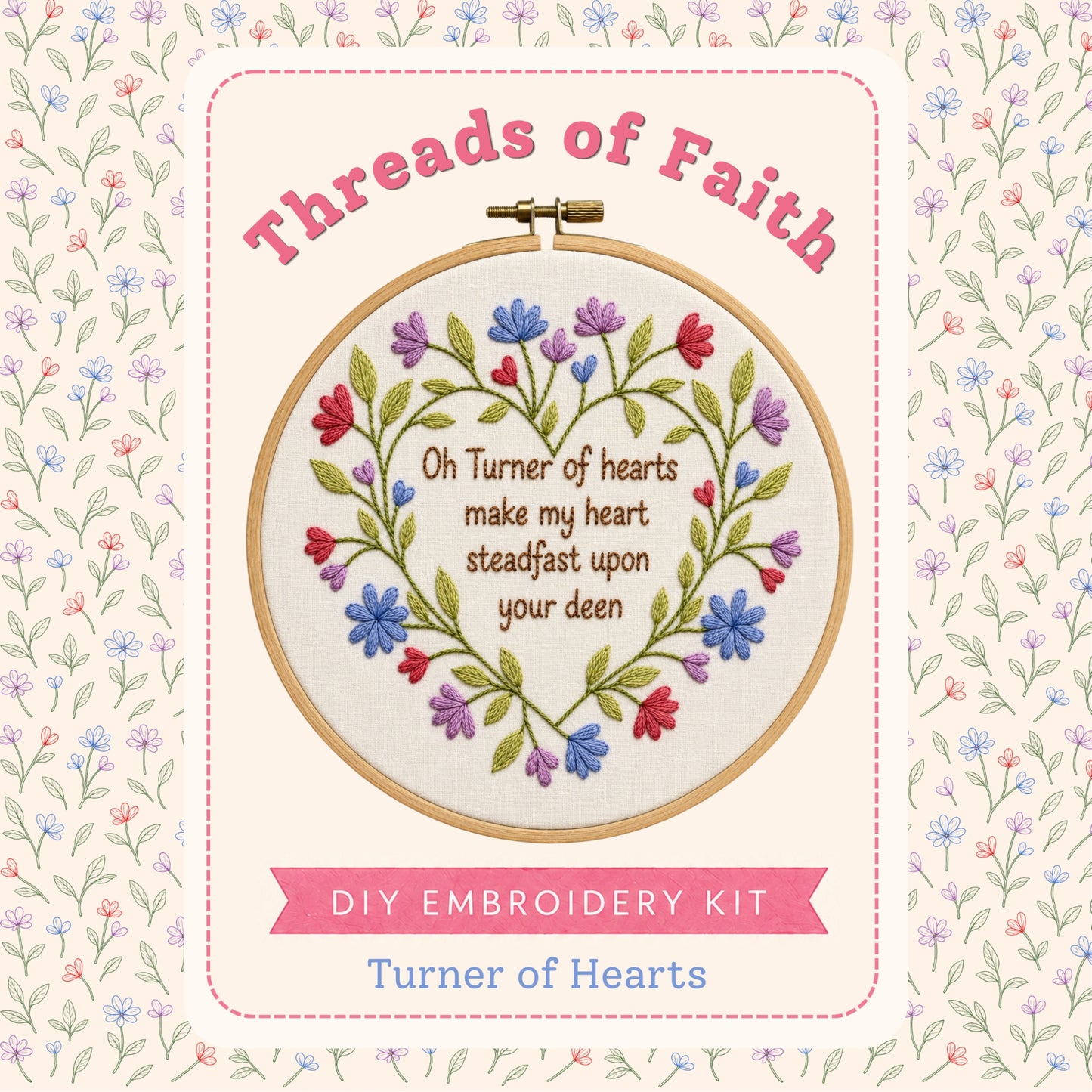 DIY Embroidery Kit – Turner of Hearts