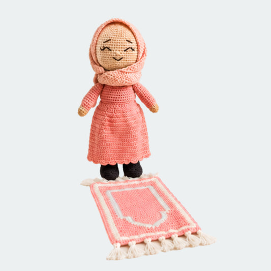 Girl Prayer Buddy Crochet Doll