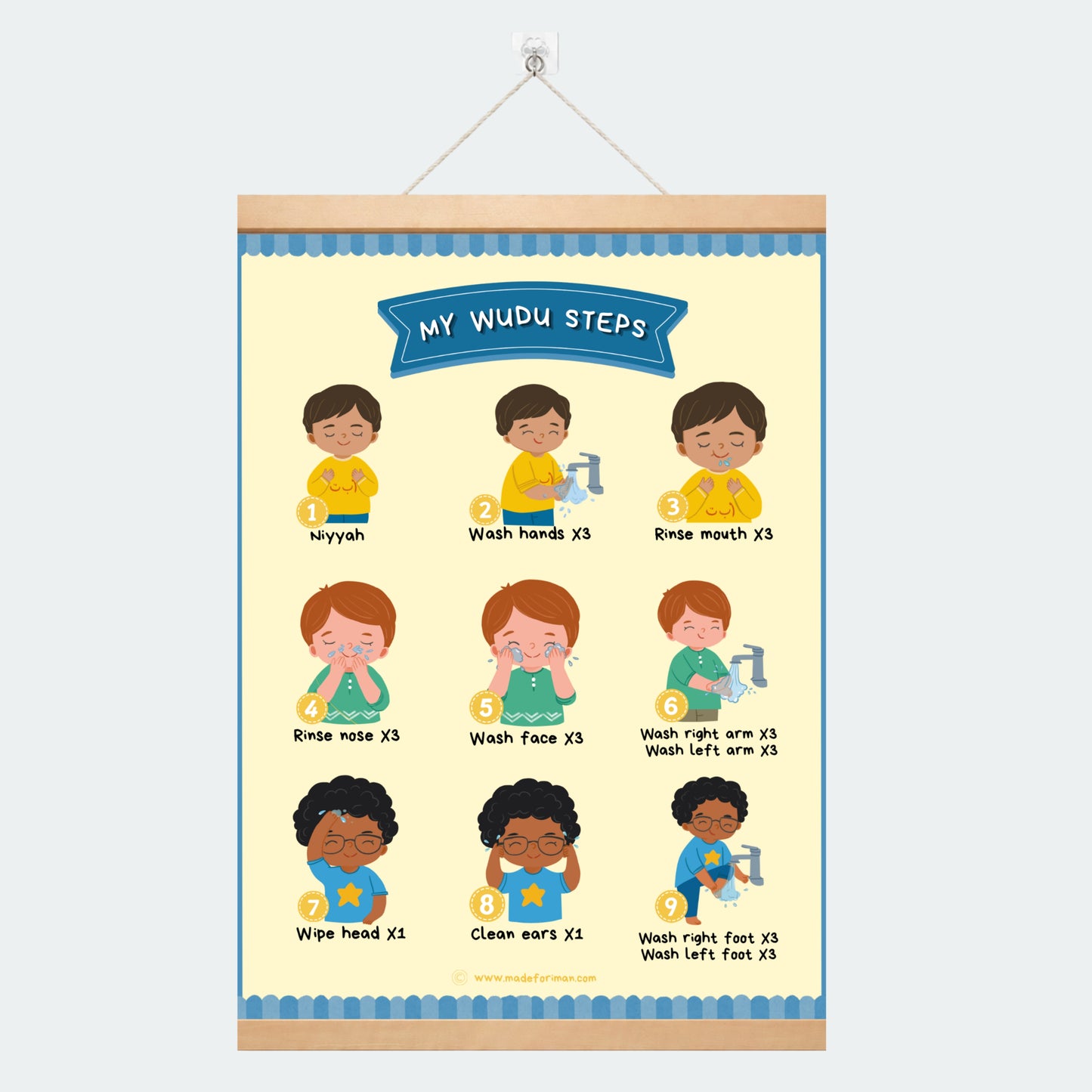 My Wudu Steps Banner
