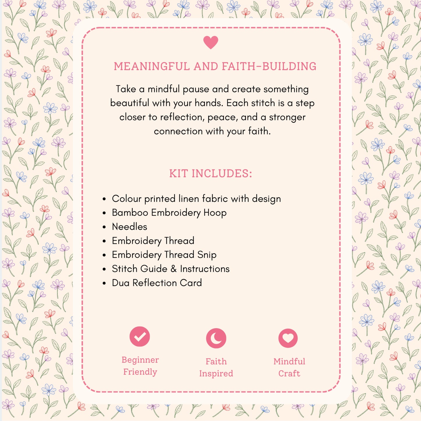 DIY Embroidery Kit – Turner of Hearts
