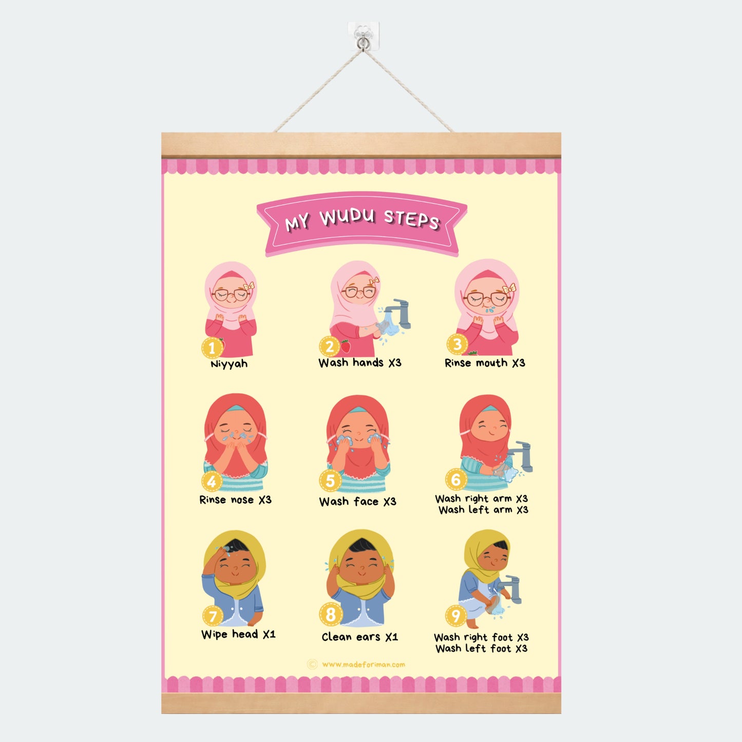 My Wudu Steps Banner