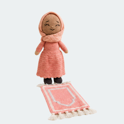 Girl Prayer Buddy Crochet Doll