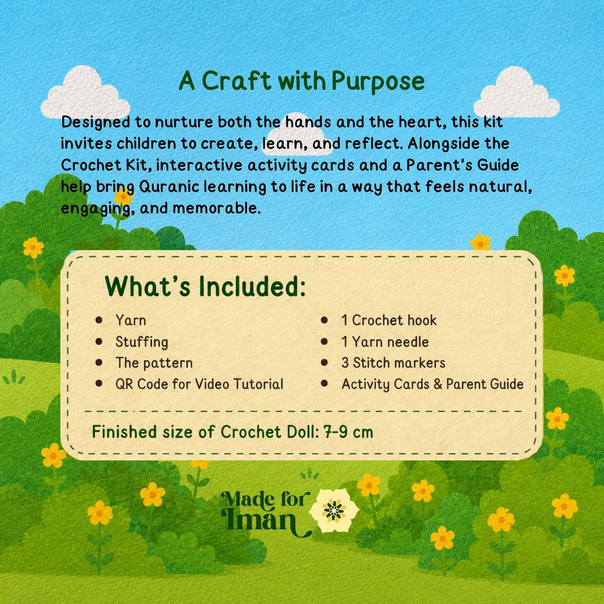 Animals from the Quran DIY Crochet Kit – The Bee