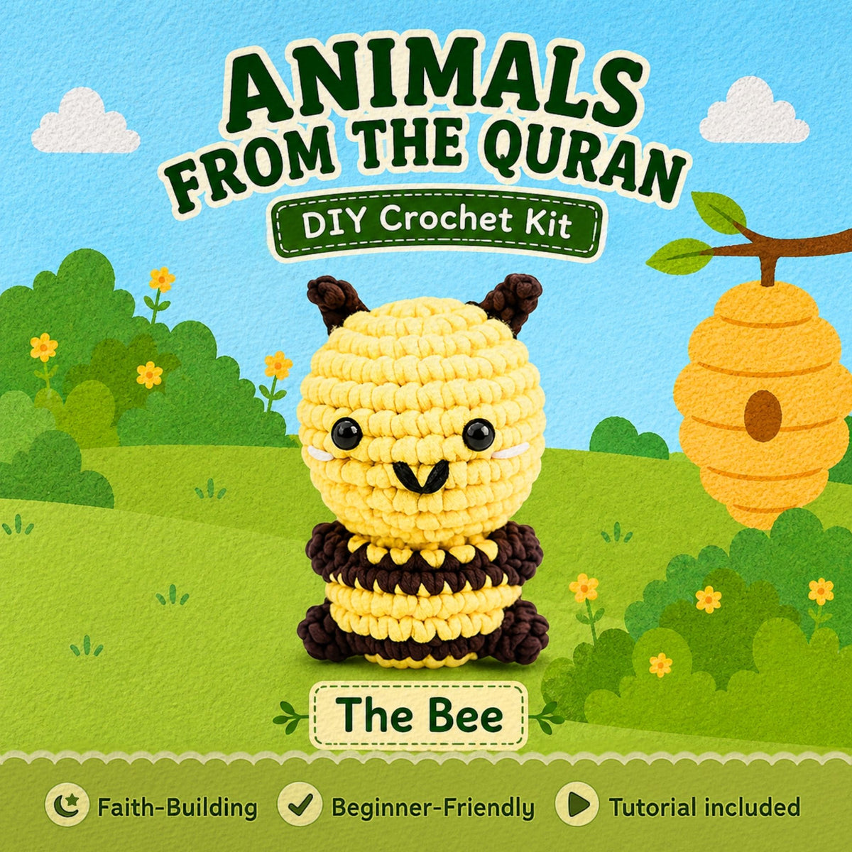 Animals from the Quran DIY Crochet Kit – The Bee