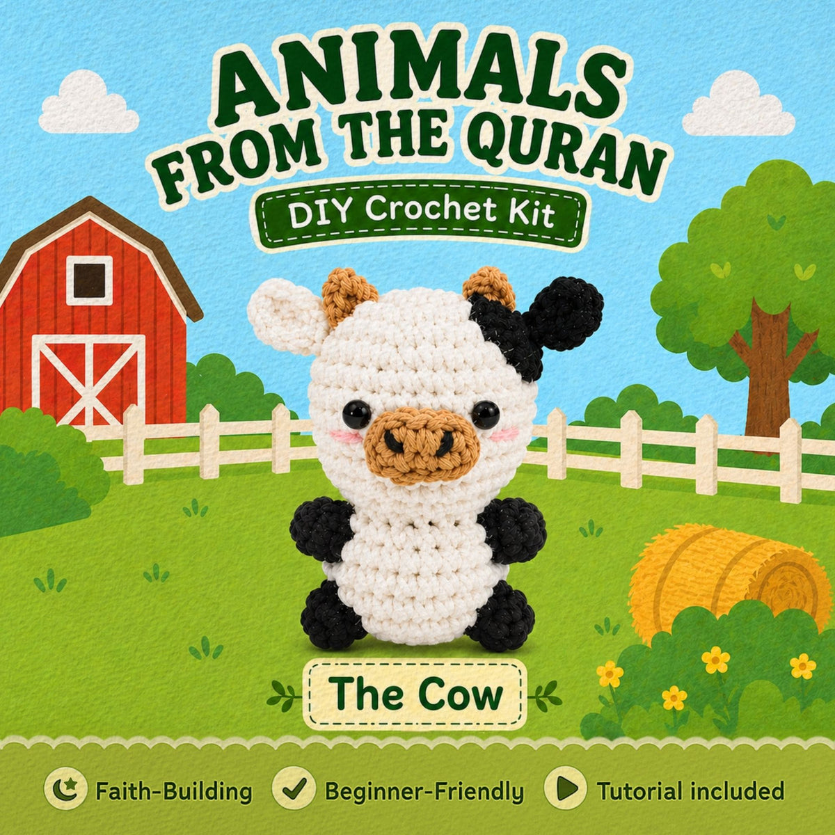 Animals from the Quran DIY Crochet Kit – The Cow