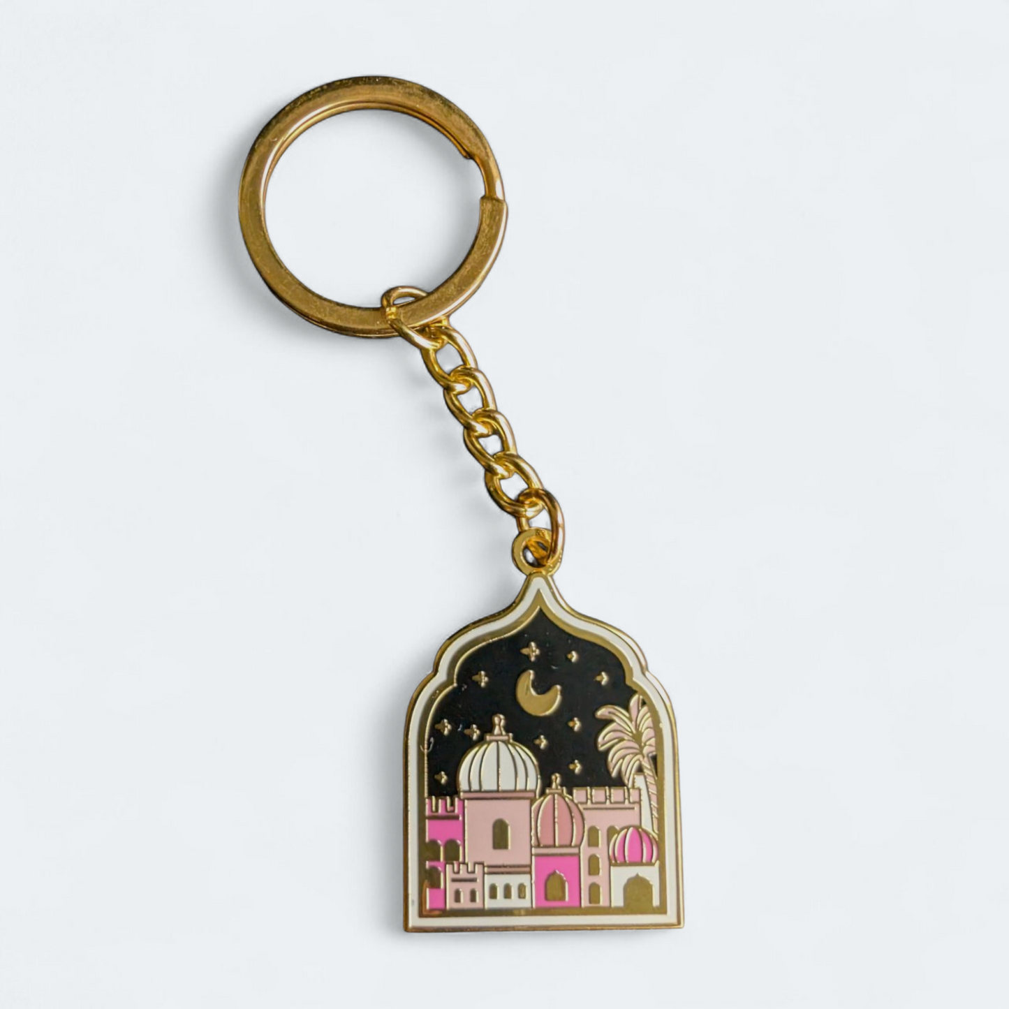 Pink Masjid Keychain