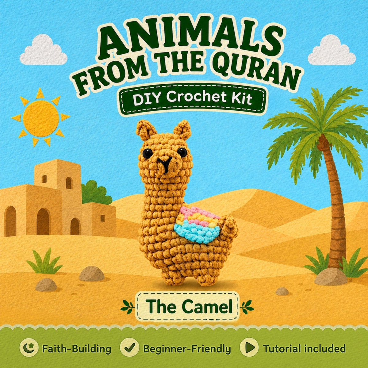 Animals from the Quran DIY Crochet Kit – The Camel