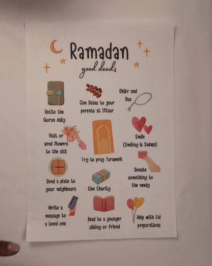 Ramadan Good Deeds Poster