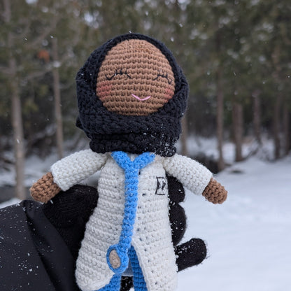 Crocheted Hijabi Doctor Dolls - Limited Edition