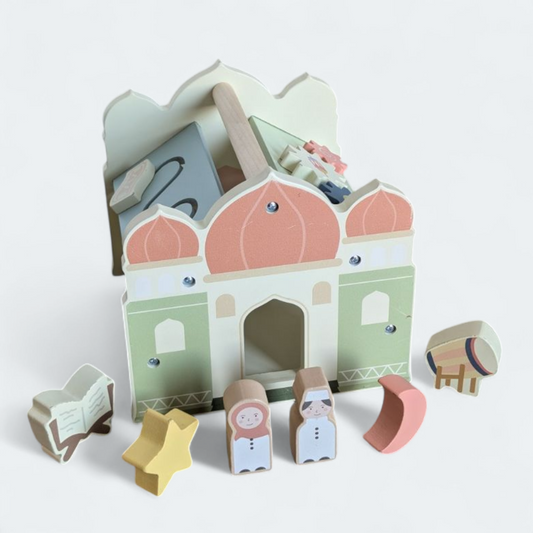 Wooden Masjid Shape Sorter