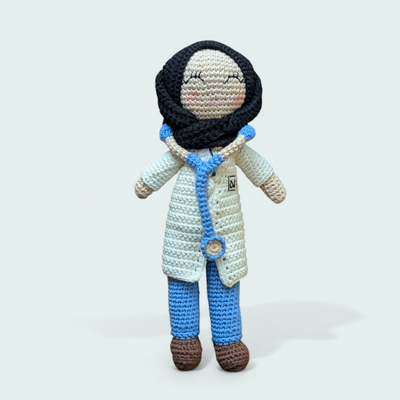 Crocheted Hijabi Doctor Dolls - Limited Edition