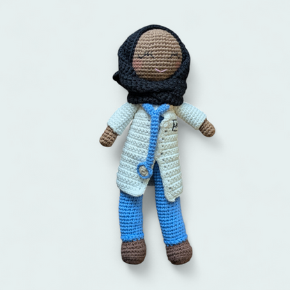 Crocheted Hijabi Doctor Dolls - Limited Edition
