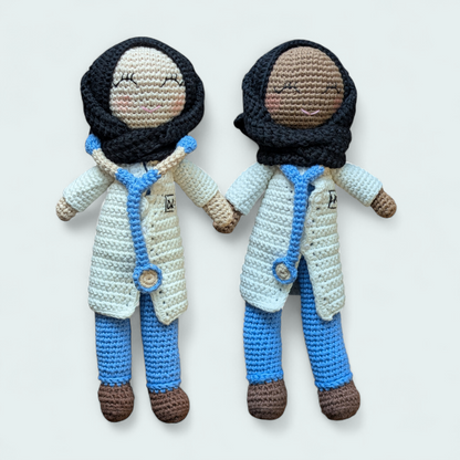 Crocheted Hijabi Doctor Dolls - Limited Edition
